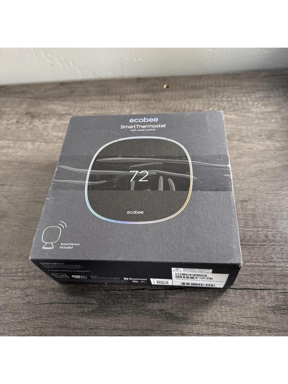 ecobee SmartThermostat EB-STATE5-01 With Voice Control & Smart Sensor Included